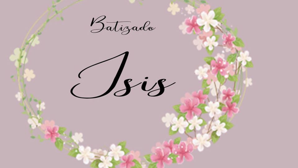 Batizado - Isis