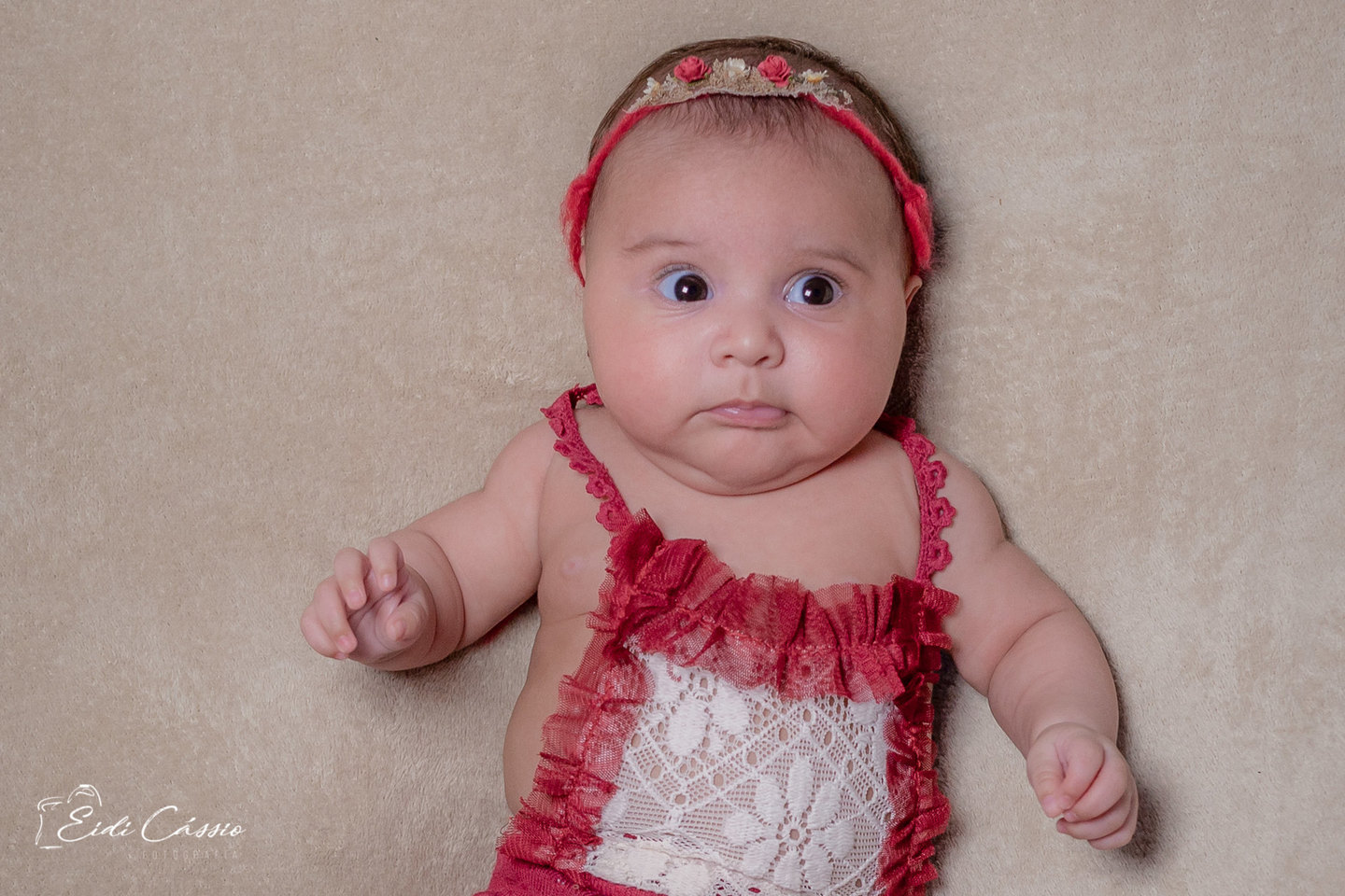 Ensaio de acompanhamento no estúdio - Ketlyn - 1 mês